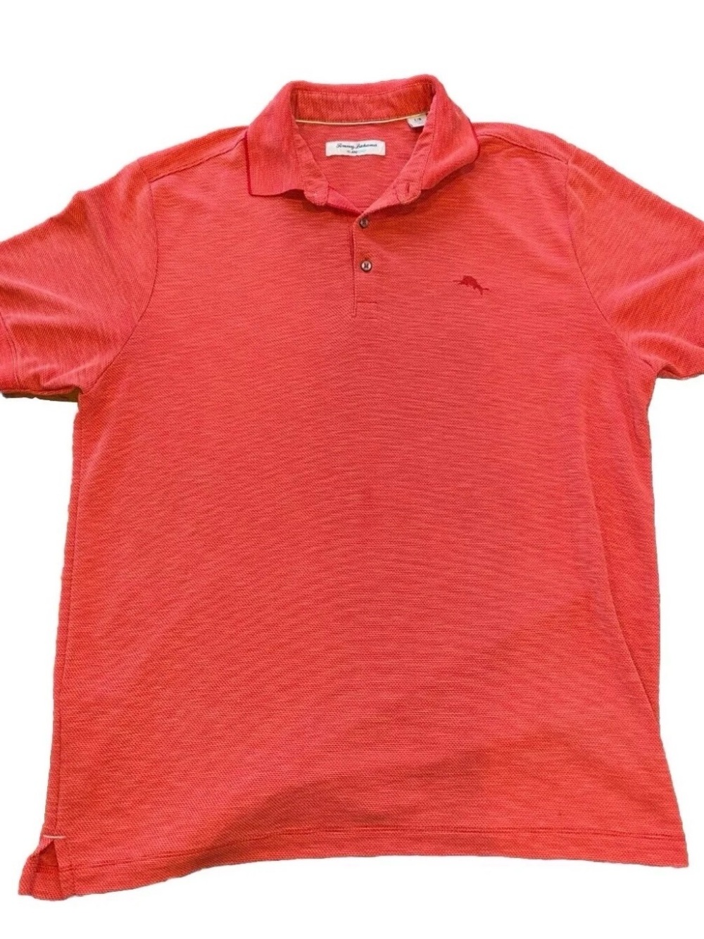 Tommy Bahama Polo Shirt Men Large Pastel Pink Casual Preppy Modal Island Zone